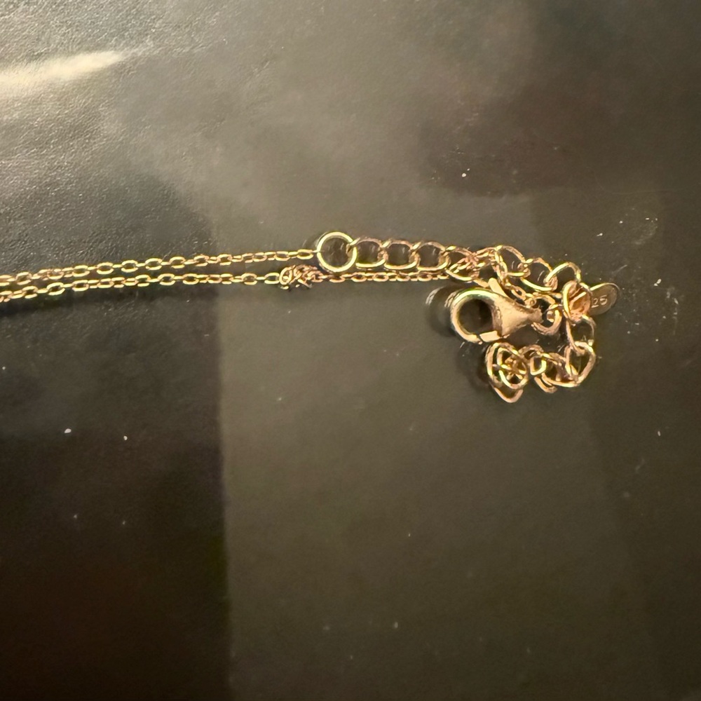 Diamonique x Kathy Levine Sparkler Drop Necklace, Rose gold plated SS - Picture 4 of 5